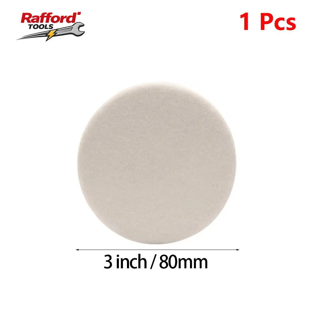 Rafford 75-180mm Wool Felt Polishing Pad for M10M14 Drill Angle Grinder Glass Stainless Steel Metal Scratch Repair Buffing Wheel