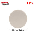 Rafford 75-180mm Wool Felt Polishing Pad for M10M14 Drill Angle Grinder Glass Stainless Steel Metal Scratch Repair Buffing Wheel